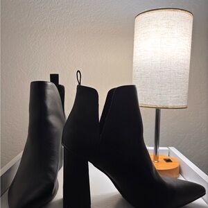 Journee Collection Black Heeled Boots